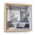 thumbnail image 2 of Designart "Farmhouse Bathroom beauty II" Bath & Laundry Floater Framed Canvas Print, 2 of 7