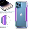 thumbnail image 6 of Allytechgroup Clear Case for iPhone 15 Pro, Slim Lightweight Hard PC Anti Yellowing Support Wireless Charging Shockproof Magnetic Back Cover for iPhone 15 Pro Women Men, Rainbow, 6 of 8