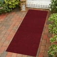 thumbnail image 2 of Custom Size Hallway Runner Rug Red Color 26 or 31 inch Wide Select Your Length Non-Slip (Skid Resistance) Rubber Backing Trellis French Design, 2 of 5