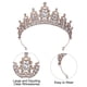 thumbnail image 3 of Corona de boda con diamantes de imitación, diadema para niñas, princesa, fiesta de cumpleaños, accesorios de boda nupcial, regalo navideño para mujeres y niñas, 3 of 5