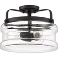 thumbnail image 6 of Quoizel Danbury 3-Light Ceiling Light in Polished Chrome, 6 of 7