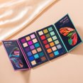 thumbnail image 2 of Paleta de sombras de ojos con 18 tonos vibrantes para maquillaje artístico y disfraces - textura suave y colores intensos, 2 of 6