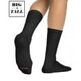 thumbnail image 2 of Hanes Men's 6-Pack 'BIG & TALL' FreshIQ Cushion Crew Socks: Black (Shoe: 12-14 / Sock: 13-15), Fresh IQ Advanced Odor Protection Technology, Extra-Thick & Reinforced Cushioning: 144/6, 144V12, 2 of 2