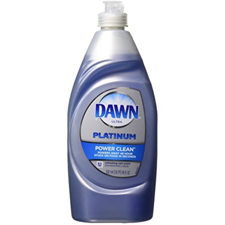 Dawn Platinum Power Clean Dishwashing Liquid, Refreshing Rain, 18 Fluid Ounce (Pack Of 2)
