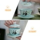 thumbnail image 2 of 1 juego de taza de té de cerámica con forma de panda y platillo con tapa, estilo chino, taza kawaii, regalo para amantes y entusiastas del té, 2 of 8
