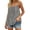 Gray, variant on Womens Loose Fit Tank Tops Spaghetti Strap Cami Casual Summer Backless Sleeveless Flowy Blouses Going Out Gray,Size XL