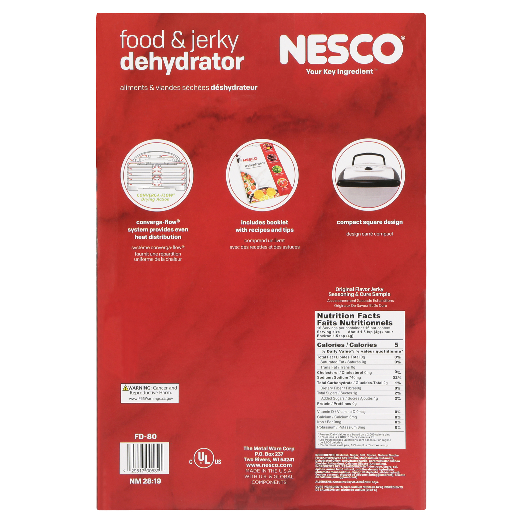 NESCO® FD-80 Food Dehydrator, 700 Watts, Square, 4 Trays - image 4 of 10