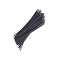 thumbnail image 4 of Brida de acero inoxidable rociada con plástico 304 Brida de metal negra de 4,6 x 300 Brida de puente con etiqueta Brida de cable, 4 of 4