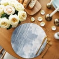 thumbnail image 2 of Round Placemats Abstract Blue White 15 inch Set of 2 Table Mats for Dining Table Painting Art Heat Resistant Non-Slip Kitchen & Home Decorative Place Mat Set, 2 of 8