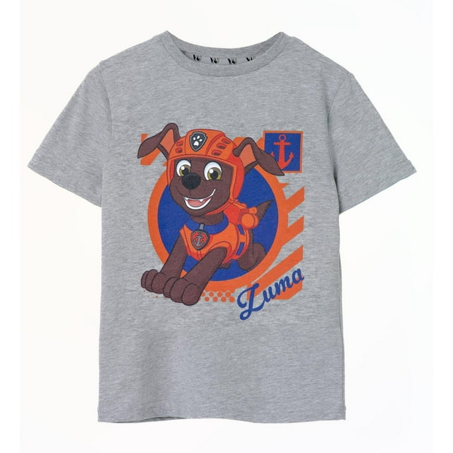 Pat' Patrouille T-Shirt à Manches Courtes pour Garçons Zuma