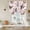 Brown Pink, variant on Spring Flowers Tie Up Curtains for Windows, Adjustable Balloon Window Shades, Black Brown White Horse Country Pink Kitchen Window Treatments Adjustable Roll Up Curtain for Basement/Nursery 52"x45"