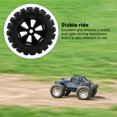 thumbnail image 3 of RC Rubber Tires, Easy To Install RC Car Rubber Tire High Abrasion Resistance Replacement  For 1/8 RC Car, 3 of 8