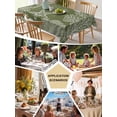 thumbnail image 5 of Sage Green Coastal Table Cloth, Waterproof Tablecloth for Square Tables, Starfish Coral Summer Beach Ocean Reusable Washable Fabric Table Cover for Restaurant Kitchen Dining Tables 60"x60", 5 of 9