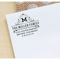 thumbnail image 3 of Printtoo Round Custom Family Address Return Rubber Stamp Self Inking Personalized Wedding Invitation Idea, 3 of 6