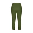 thumbnail image 4 of Plus Size Capri Leggings for Women High Waisted Yoga Pants Tummy Control Pedal Pushers Petite Knee Length Pull on Workout Crop Pants, 4 of 8