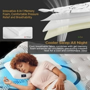 GREOO Full Mattress 14 Hybrid Mattress in a Box Gel Memory Foam and Pocket Springs with Motion Isolation, Medium Firm, Pressure Relief, CertiPUR-US® Certified Inner Foam