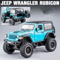 thumbnail image 1 of 1:20 Jeeps Wrangler Rubicon Alloy Car Model Diecast & Toy Metal Refit Off-road Vehicles Car Model Simulation Childrens Toys Gift, 1 of 6