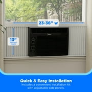 Midea 5,000 BTU Mechanical Window Air Conditioner, Covers up to 150 Sq. ft., Easy Installation, MAW05M1WBL-T, Black, New