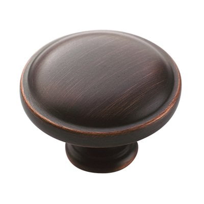 3/8' Antique Bronze Knob - Allison Value 1-1/4 in (32 mm) Diameter Oil-Rubbed Bronze Cabinet Knob