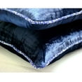 thumbnail image 3 of The HomeCentric Cushion Covers Decorative Navy Blue Pillow Covers Pack of 2 16x16 inch (40x40 cm) Velvet Cushion Cover&nbsp;With Zipper Solid Color Contemporary Pillow Covers Easter - Navy Shimmer, 3 of 4
