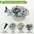 thumbnail image 4 of Bomba de vacío de freno Unique Bargains No.456578 Bomba de vacío del motor para Peugeot 207 2008-2013 Aleación de aluminio Tono plateado 1 Pc, 4 of 7