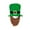 Brown, variant on Generic Irish Leaf Festival Cotton Hat Beard Party Hat Show Top Hat St. Patrick's Day Green Leprechaun Top Hat with Beard Irish Shamrock Velvet Hat