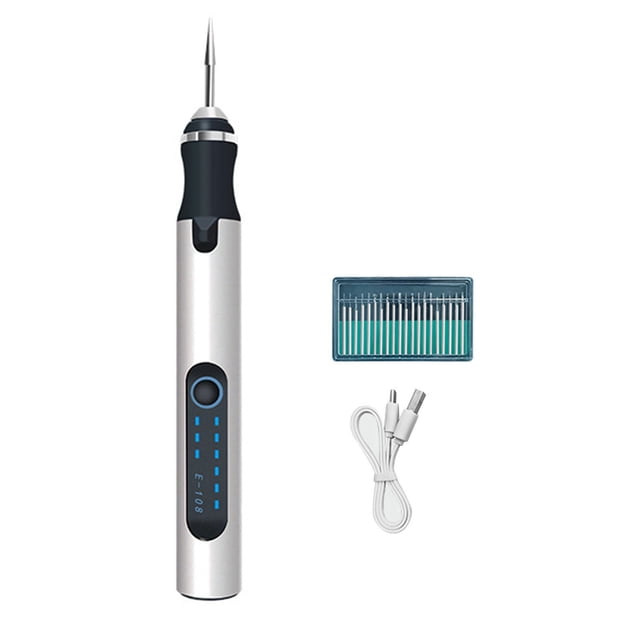 Kit de herramientas para máquina pulidora eléctrica inalámbrica y recargable con bolígrafo de grabado para manicura y pedicura.