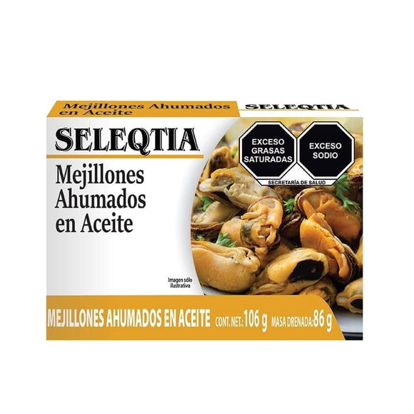 Mejillones Seleqtia ahumados en aceite 106 g