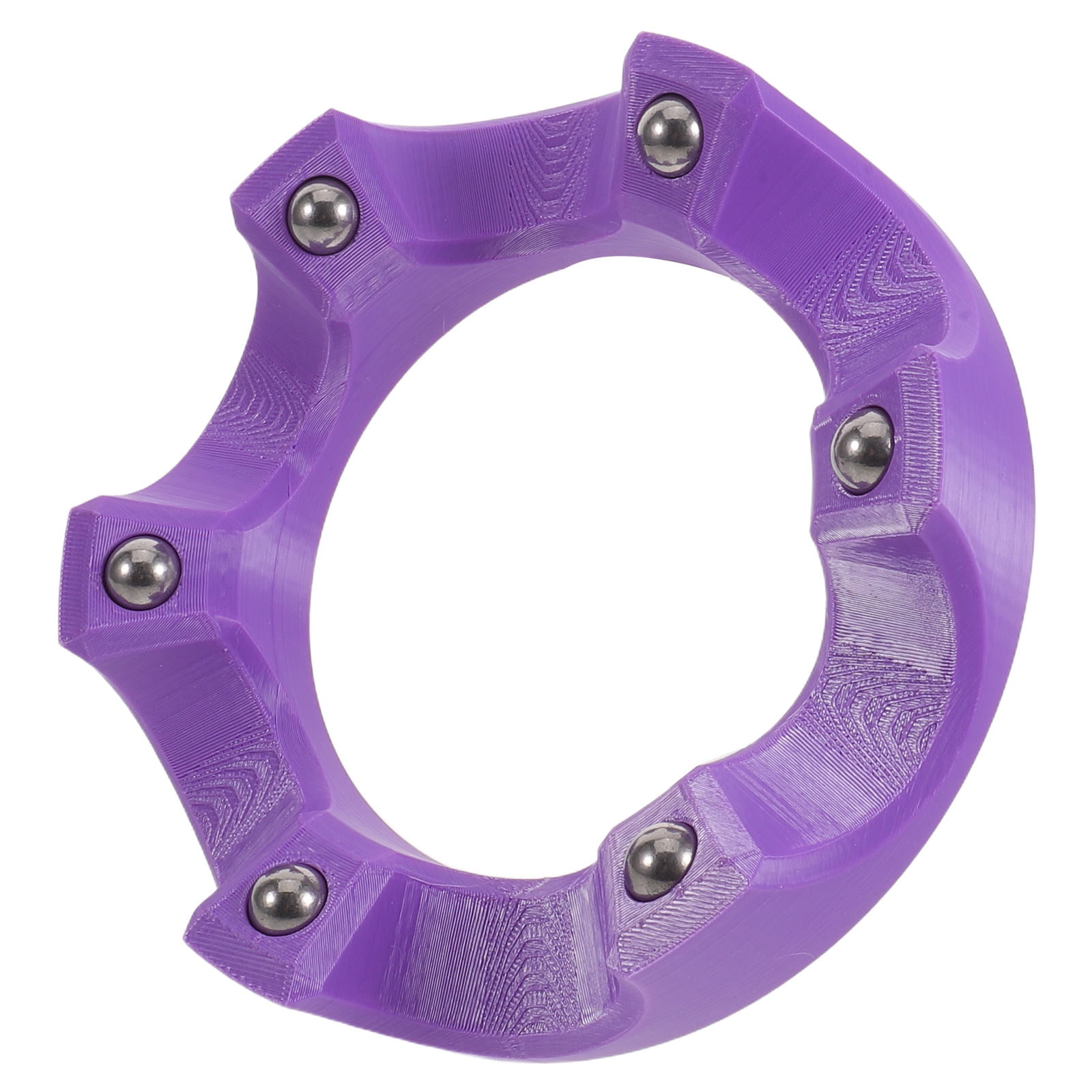 MOKKHNB Rotating Bowling Ball Display Stand with 360 Degree Smooth Rotation and Non Slip Purple Base