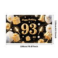 thumbnail image 2 of Golden Theme Birthday Party Decoration Banner Decorative Design 93rd Celebration for Birthday Party Anniversary Indoor Decoration, 2 of 9