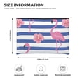 thumbnail image 3 of Hirioo Flamingo for Paper Reusable Cosmetic Bag Zipper Encouragement Travel Pouch Toiletry Bag for Women Girls, 3 of 7