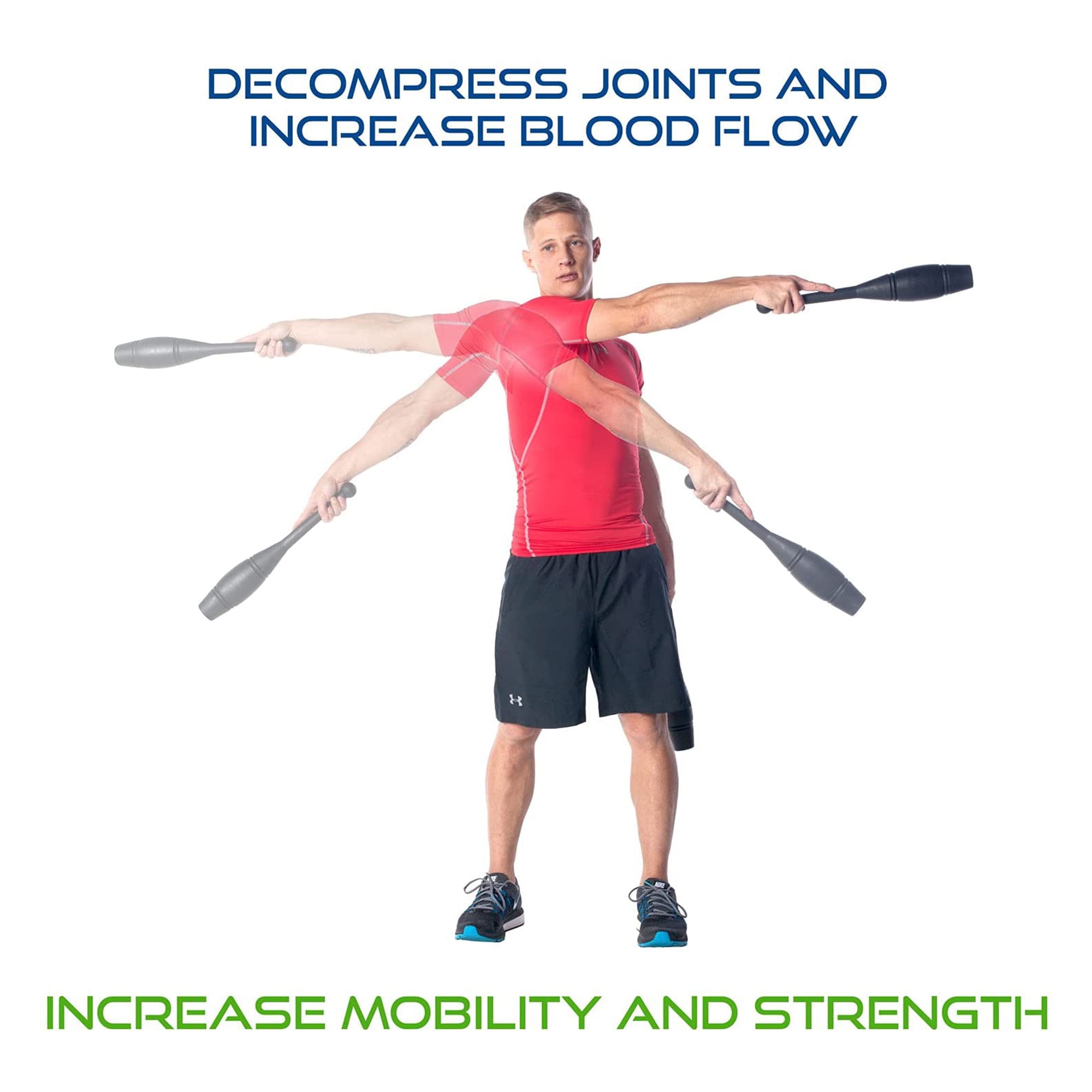 Indian Clubs - Steel Core 2lb Pairs