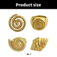 thumbnail image 3 of AOOOWER Spirals/Conch/Croissant Ring Unique Fashion Accessory for Parties and Travel, 3 of 18