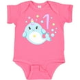 thumbnail image 3 of Inktastic Happy 1st Birthday with Cute Narwhal Stars and Bubbles Boys or Girls Baby Bodysuit, 3 of 5