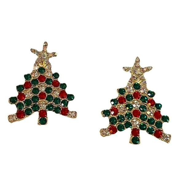Guardurnaity 1 par de pendientes para mujer, pendientes de estrella con diamantes de imitación, adornos para las orejas de aleación, joyería para Ropa, zapatos y accesorios Miscelánea