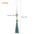 thumbnail image 2 of Uxcell 2Pack 19cm/7.48" Pendants with Tassels, Dark Green Classic Bells Tassel Pendant, 2 of 4
