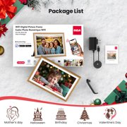 RCA Digital Photo Frame 10.1 inch WiFi Uhale Picture Frames for Photos & Videos with 32GB Memory, 1080P HD IPS Touch Screen, Support Auto Rotate, Wall Mounted, Instant Share Anytime
