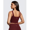 thumbnail image 2 of CRZ YOGA Butterluxe Workout Longline Sports Bras for Women Padded Yoga Camisole Crop Tank Tops, 2 of 5