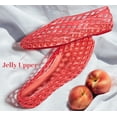 thumbnail image 6 of LUCKY STEP Jelly Mesh Ballet Flats Casual Comfort Clear Breathable Sandals,Red,Womens, 6 of 10