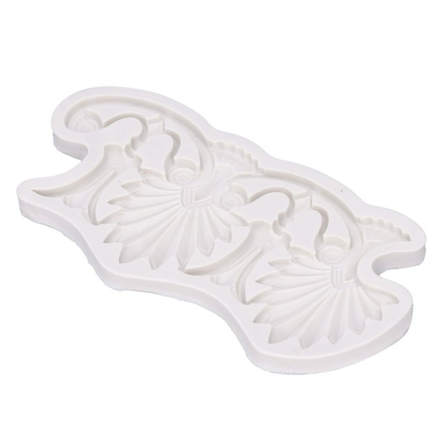Molde de silicona con borde de encaje, molde de silicona con borde de pastel, herramientas de decoración de pasteles, molde de rizos para decoración de pasteles, estética elegante