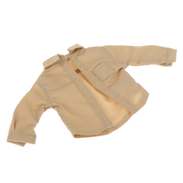Camisa de figura de hombre a escala 1/6, accesorios de ropa de muñeca , ropa en miniatura para modelo de muñeca de 12 pulgadas, figuras Amarillo