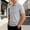 (Casual 79)Gray, variant on Men's Casual T-Shirts Solid-Color T-Shirt Summer Fashion Turndown Collar Breathable Short Sleeved Shirt Top