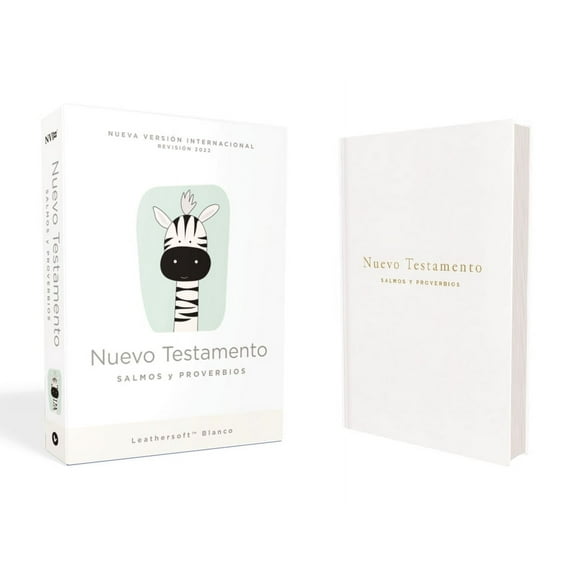 Nvi, Nuevo Testamento de Bolsillo, Con Salmos Y Proverbios, RevisiÃ³n 2022, Leathersoft, Blanco, BebÃ©s, (Hardcover)