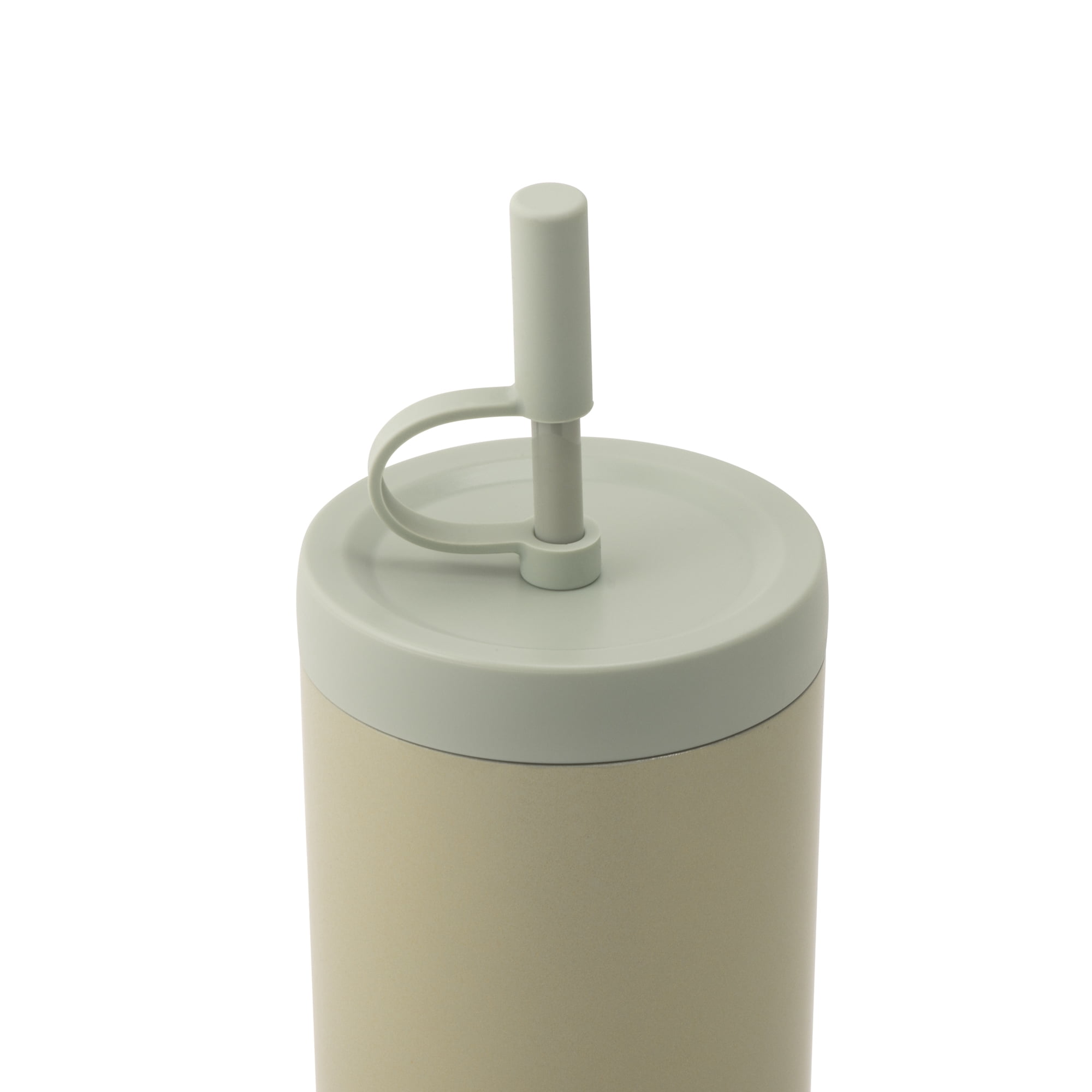 Thyme & Table 24oz Stainless Steel Auden Tumbler with Straw, Mint Ombre Shimmer