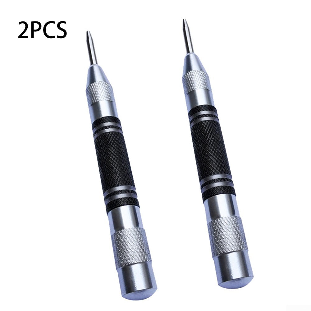 2pcs Car Automatic Spring-Type Center Punch Locator Positioner Woodwork Tool 
