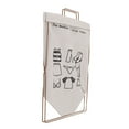 thumbnail image 1 of Panier à Linge Pliable Grande Capacité, Cadre en X Imperméable Multifonctionnel avec Sac, en Coton Lin, Fer, 1 of 7