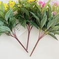 thumbnail image 6 of 5PCS Artificial Impatiens Bouquet Faux Impatiens Bushes for Patio Lawn Garden Wedding Photo Outdoors Pot Hanging Basket Porch Decoration, 6 of 8
