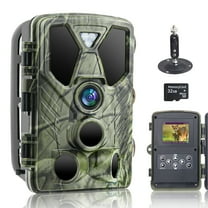 Suntekcam 36MP 4K Night Vision Hunting Trail Monitor with 32GB TF Card, Waterproof