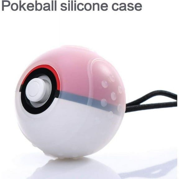 Poke Ball Plus Controller Silicone Grip Cover, Accessory Rubber Skin Case, Compatible with Switch Pokemon Lets Go Lets Go Eevee Poke Ball Plus - Clear