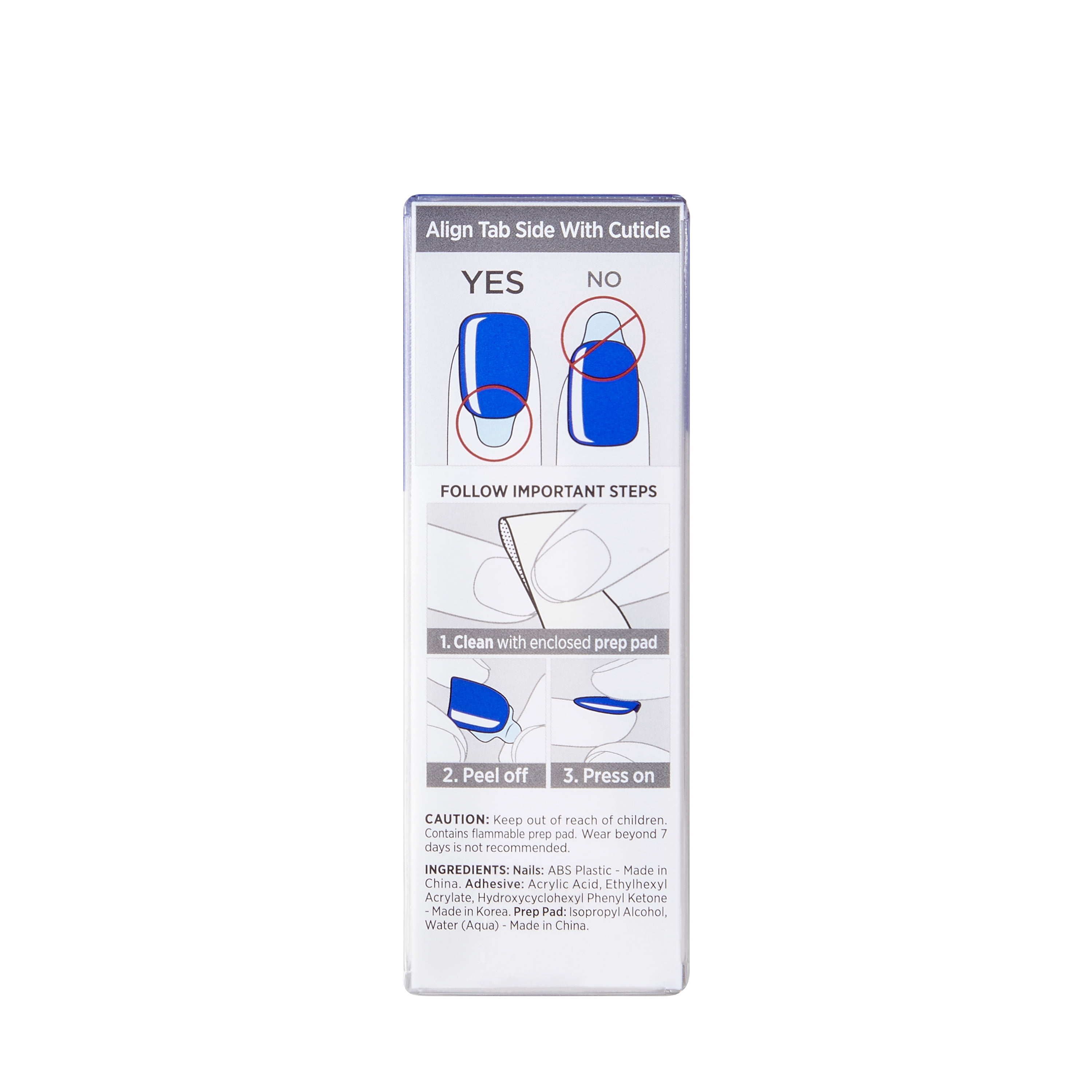 KISS imPRESS Color Press-On Nails, ‘Deep Ocean’, 30 Count